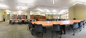 Huntsman Library second floor panoramic